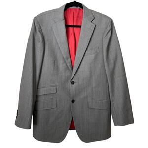Suitsupply Blazer Men US‎ 40 Gray Sienna Wool Reda Super 130s Sport Coat Jacket